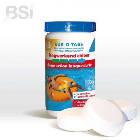 Langwerkend Chloor 200gr (tabl 1Kg)