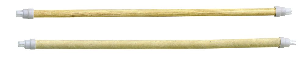 Houten zitstokken 4 st. 45cm 2x 10mm, 2x 12mm