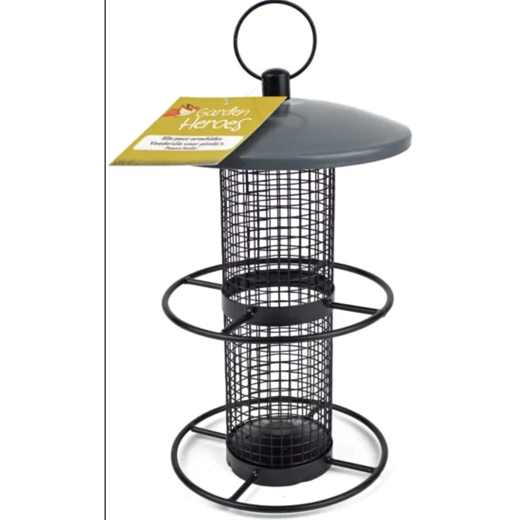 Voedersilo Voor Pinda's Metaal Dubbledek 15*25cm